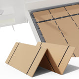 NobleRealm® Twin Size XL (38 x 76 in) Heavy Duty Bed Panels Foldable Box Spring, Bunkie Board, Bed Support Slats | Modular Portability Design, Easy Setup, Foldable Noble Realm