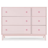 GAP babyGap Legacy 6 Drawer Dresser with Interlocking Drawers - Greenguard Gold Certified, Blush Pink/Dark Pink Delta Children