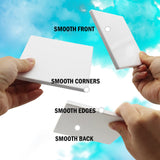 48 Pack Sublimation Blanks Coasters Bulk, 4 Inch Glossy White Glazed Ceramic Tiles Bulk with Cork Backing Pads, Heat Transfer Cup Mat for DIY Crafts Home Kitchen Decor (Square 48PCS) Geemax