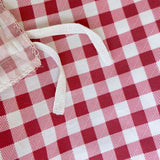 NSNLGSGC Red Gingham Grid Duvet Cover Set Twin, 100% Washed Cotton Plaid Comforter Cover Set,Ultra-Soft & Lightweight Cottage Bedding Set(2PCS, Twin) NSNLGSGC