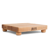 John Boos Boos Block B Series Square Wood Cutting Board with Feet, 1.5-Inch Thickness, 12" x 12" x 1 1/2", Maple John Boos