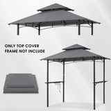 MASTERCANOPY Grill Gazebo Replacement Canopy Top for Model L-GG001PST-F (Gray) MASTERCANOPY