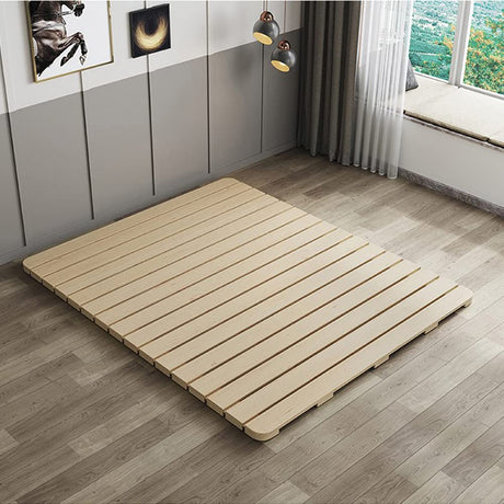 LOBOTOU Floor Bed Frame King Size, Breathable Moisture-Proof Bed Plate, Wood Roll-Type Slatted Bed Japanese Futon Mattress, Floor Sleep Bedding (King) LOBOTOU