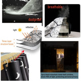 SIQITECHNO 2 Pieces Upper/Bottom Bunk Bed Curtains Dorm Home Blackout Privacy Bed Cloth Curtain Shading Breathable Dustproof Bed Canopy with Rope and Buckles for Kids Teen Loft Bed Single Sleeper SIQITECHNO