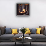 hill froeistung Ghost Diamond Art Painting Kits for Adults,Forest Diamond Art for Beginners, 5D DIY Full Drill Round Gem Art Craft Home Wall Decor Gift 12x12 inch hill froeistung