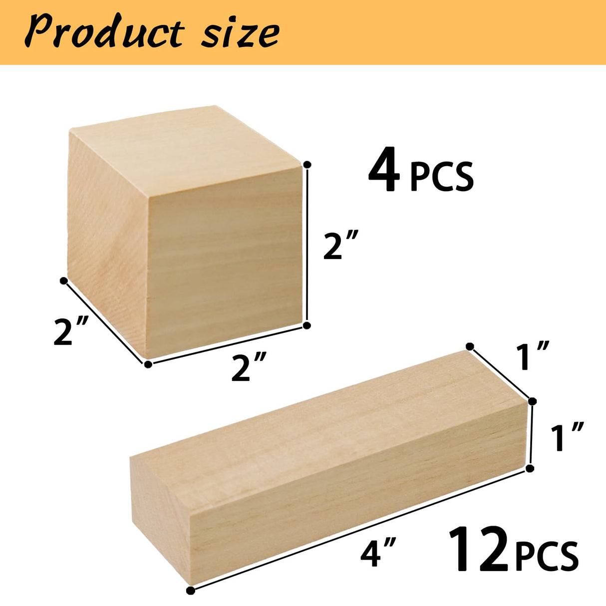 HILELIFE Basswood Carving Blocks 16 Pcs Bass Wood Blocks for Wood Carving Whittling Wood Smooth Basswood Blocks for Carving HILELIFE