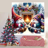 Christmas Gnome Diamond Painting Kits for Adults - 5D Gnome Diamond Art Kits for Beginners, DIY Christmas Diamond Painting Art Crafts, are Great for Decorating Home Walls and Holiday Gifts 14X14Inch Xylogist
