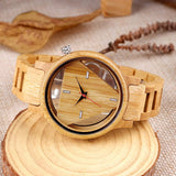 Triangle Wood Watch for Men Creative Hollow Dial Full Wooden Quartz Watch Vintage Natural Mens Unique Inverted Geometric Wood Wrist Watch Tiong
