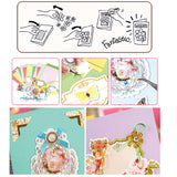 Gigicloud Paper Card Making Kits, Handmade Greeting Card Kits DIY Card Making Material Set Colorful Card Making Set for Birthday, Thanksgiving, Christmas, Baby Shower, 15 Cards + 15 Envelope Gigicloud