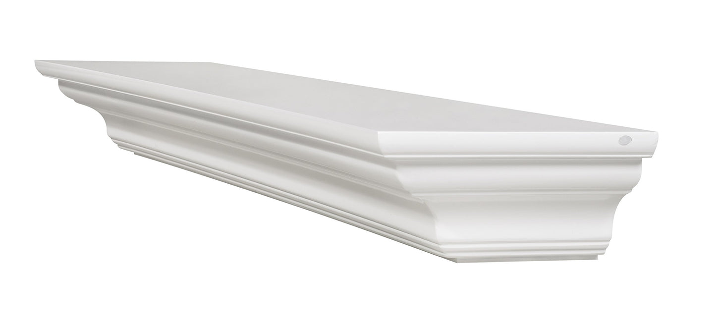 Pearl Mantels 618-72 Crestwood Mantel Shelf, 72-Inch, White