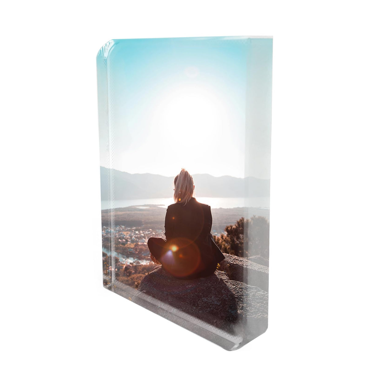 Ismosm Sublimation Blanks Crystal Tabletop Decor Decorative Signs Plaques Custom Photo Frame DIY Picture Frame (Blank - Rectangle) Ismosm