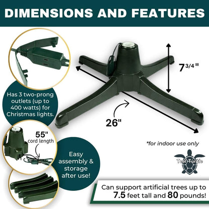 Winter Wonder Rotating Christmas Tree Stand for Artificial Trees