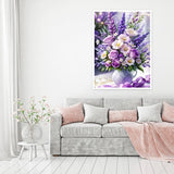 MOMDEDP Rose Diamond Painting Kits for Adults,Rose Diamond Art Kits for Adults,Flowers Gem Art Kits for Adult Full Round Drill Diamond Dot Gem Art Kit for Adult for Home Wall Decor 16x12inch MOMDEDP