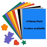 4 Pieces Orange Magnetic Sheets,Color Vinyl Sheets Magnets,8.5X11 Colored DIY Automotive Bumper Sticker CHUNNIAO