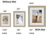 Povrgive 10 Pack Picture Frames Collage Wall Decor - Gallery Wall Frame Set with Mat for Wall Mounting or Tabletop Display, Including Two 8x10, Four 5x7, Four 4x6 Photo Frames, Real Glass Povrgive