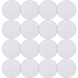 Waydress 16 Pieces Sublimation Hat Patch Fabric Iron-on Circular Blanks Patch for Clothes Uniforms Backpacks Crafts or Other Objects(White Border) Waydress