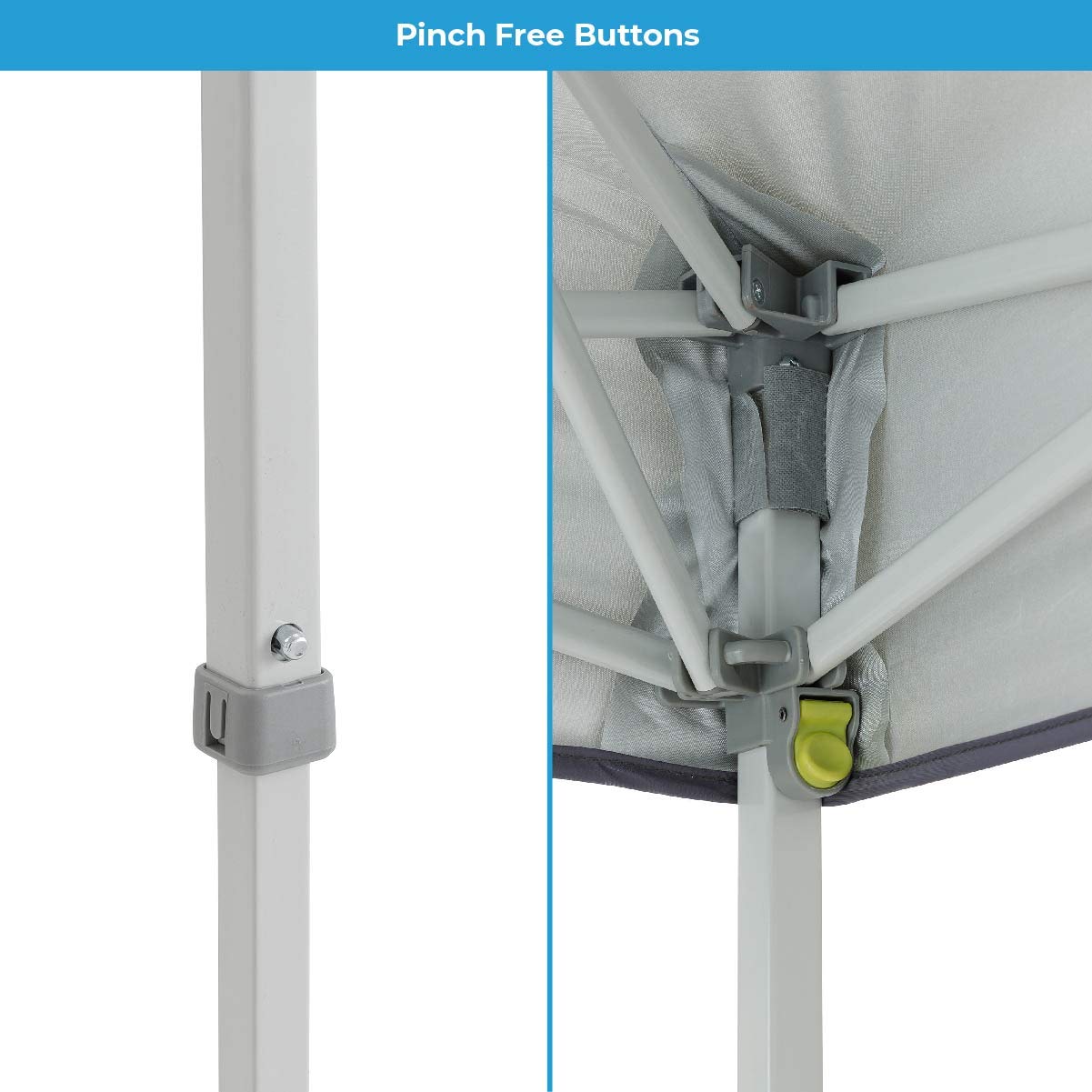 Core Instant Straight Leg Canopy Tent with Adjustable Sun Wall, 6 ft x 4 ft , Gray CORE