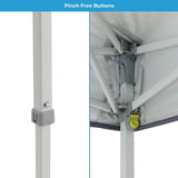 Core Instant Straight Leg Canopy Tent with Adjustable Sun Wall, 6 ft x 4 ft , Gray CORE
