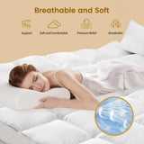 Decroom 5 Inch Memory Foam Mattress Topper Twin Size, Filled with Breathable Memory Foam Pillow Topper, Soft Fluffy Supportive Bed Mattress Pad for Back Pain Relief, 75x39x5 Inch Decroom