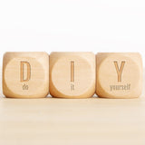 Blank Wooden Dice 1 inch 30PCS Unfinished Square Blocks 25mm Small Wood Cubes with Rounded Corners for DIY Craft Projects Ourtroness