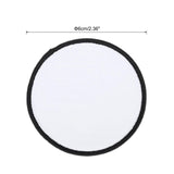 MECCANIXITY 16pcs Sublimation Patch Blank, 6cm/2.36" Fabric Iron-on Blank Heat Transfer Repair Patch for DIY Crafts Caps Clothes Shoes Bags Uniforms, White MECCANIXITY