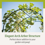 Gardener’s Supply Company Extra Tall Garden Arch Arbor | 80 Inch Tall Titan Squash Tunnel | Lightweight Metal, Trellis Plant Stand for Climbing Vines | Outdoor Lawn Tower & Support Structure Gardener's Supply Company