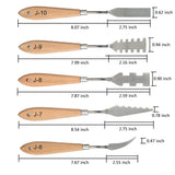 FOCCTS 13 Pcs Palette Knife Set, Stainless Steel Spatula Knives, Wooden Handle Painting Pallet Knife Set for Oil, Acrylic Mixing, 13 Distinctive Blade Shapes FOCCTS