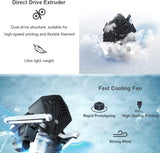 FLSUN V400 3D Printer Moving Speed Fastest 600mm/s 20000+ mm/s² FDM Delta 3D Printer with 7" Klipper Firmware Pad, 300℃ Nozzle, Direct Drive Extruder, PEI Bed, Printing Size Φ11.8"x16" (FLSUN V400) FLSUN