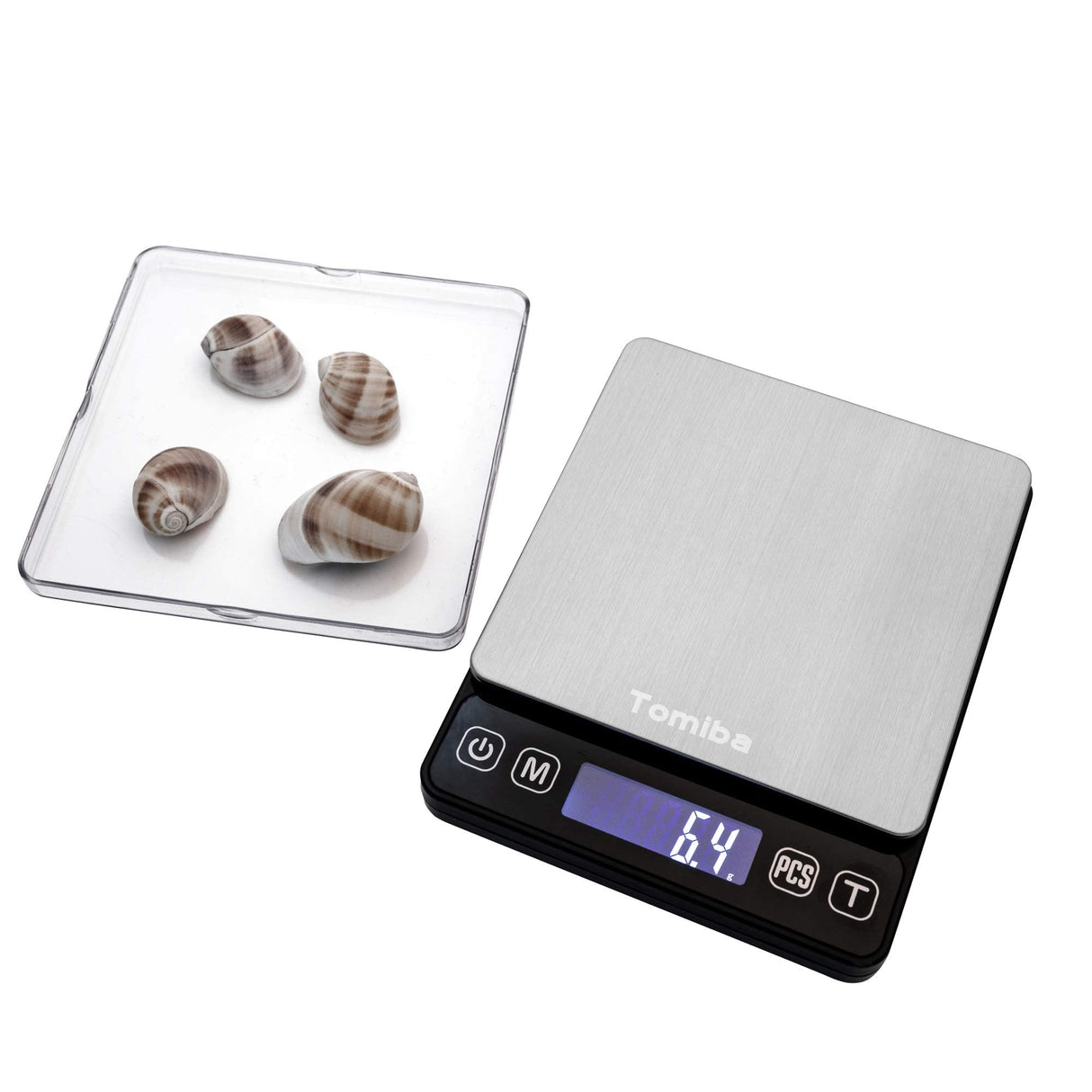 Precision Scale with Hold Function - Tomiba 3000g 0.01oz/0.1g Small Cooking Mini Food Scale Portable Electronic Jewelry Scale Batteries Included Tomiba