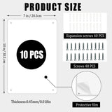 ToBeAce 10 Pcs Sublimation Metal Sign Blanks 7x10 Inch, Aluminum Sublimation Yard Sign Blanks, Sublimation Photo Blanks with Holes Screws DIY Sign Photo for Ourdoor Indoor Garden Yard (Thick 0.45mm) ToBeAce