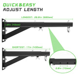 Eapele Heavy Bag Mount, Adjustable Punching Bag Wall Mount Bracket for Boxing and Muay Thai Training, Heavy Duty 500 lbs Boxing Bag Hanger for Home Gym MMA, Punching Bag Holder Stand for Hanging Bag Eapele