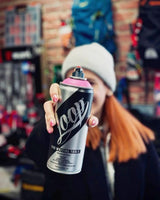 Loop Aerosol Art Spray Paint Set of 12 400ml Cans - Popular Colors Loop 400ml Spray Paint