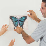 WEBEEDY DIY Blue Butterfly String Art Kit for Adults Beginners 3D Animal String Art Crafts Kit,Arts Crafts Kit Include All Necessary Accessories and Frame,Home Wall Decor Christmas Unique Gift WEBEEDY