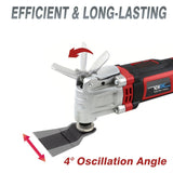 NEWONE Oscillating Tool 4 Amp Oscillating Multi-Tool Kit with 4° Oscillation Angle,6 Variable Speed with 5-piece Electric Multitool Blades & Box NEWONE