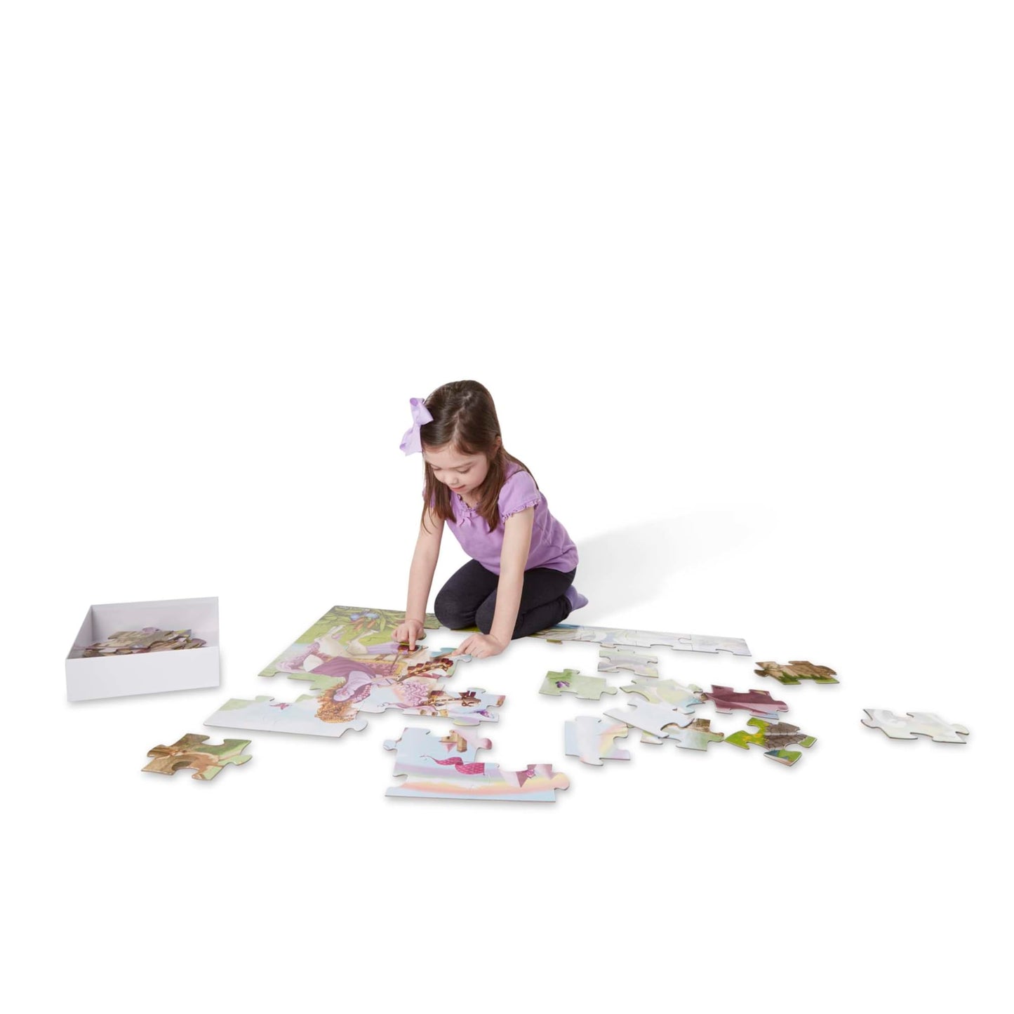 Melissa & Doug Fairy Tale Castle Jumbo Jigsaw Floor Puzzle (48 pcs, 2 x 3 feet) - FSC Certified