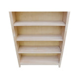 International Concepts Shaker Bookcase - 72 in H International Concepts