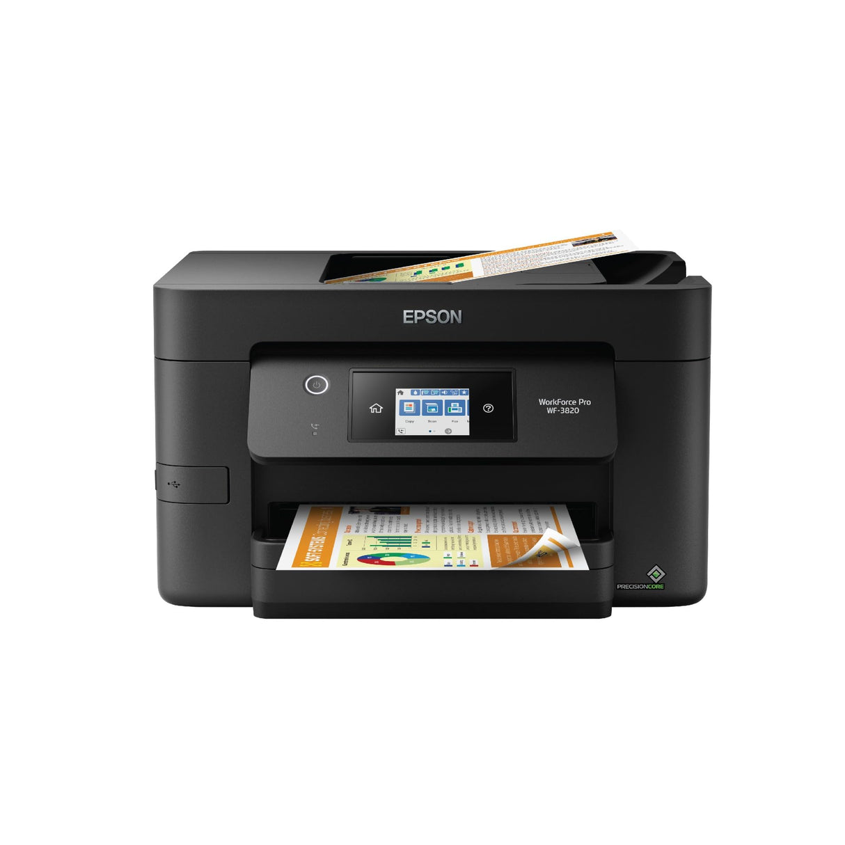 Epson WorkForce Pro WF-3820 Wireless All-in-One Printer with Auto 2-sided Printing, 35-page ADF, 250-sheet Paper Tray and 2.7" Color Touchscreen, Works with Alexa Epson