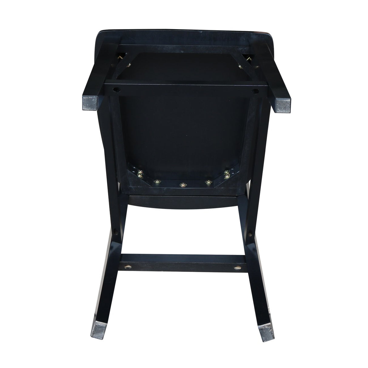 IC International Concepts International Concepts San Remo Counter Height, 24-Inch, Black Finish Stool IC International Concepts