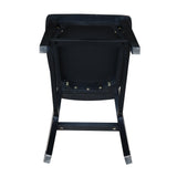 IC International Concepts International Concepts San Remo Counter Height, 24-Inch, Black Finish Stool IC International Concepts