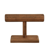 MOOCA 2 Pcs Wooden Jewelry Display Stand, Bracelet Watch Holder Display for Store, 7.9 W x 2.9 D x 5.5 H in, Brown Color MOOCA