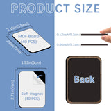 80PCS Sublimation Magnet Blanks Bulk 5.5x7.5 CM Rectangle, 40 Pcs Sublimation Blanks Produnts and 40Pcs Soft Magnetic Personalized Sublimation Refrigerator Fridge Magnets Blank Set for DIY Craft LaiHiulaan