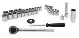Performance Tool W1173 SAE/Metric 40-Piece SAE and Metric Socket Set, 1/4-Inch & 3/8-Inch Drive Performance Tool