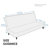 MAXIJIN Velvet Futon Cover Stretch Futon Slip Cover Full Size Futon Mattress Cover Armless Sofa Bed Plush Futon Couch Cover with Elastic Bottom (Futon, White) MAXIJIN