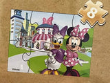 Disney Minnie Mouse 5 Wood Jigsaw Puzzles in Wood Storage Box Disney
