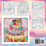 Hygge Delights - Super Cute and Fun Adult Coloring Book: Featuring Adorable Animal Characters Engaging in Relaxation, Mindfulness and Stress Relief in ... full of Cozy Food, Treats, Fruit and Candy WoodArtSupply