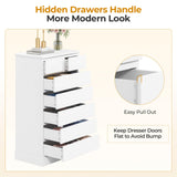 Hasuit Tall Dresser with 7 Drawers for Bedroom, 51.8'' High Chest of Drawers Storage Organizer for Closet, Modern Taller Clothes Storage Tower with Ample Storage Space Hasuit