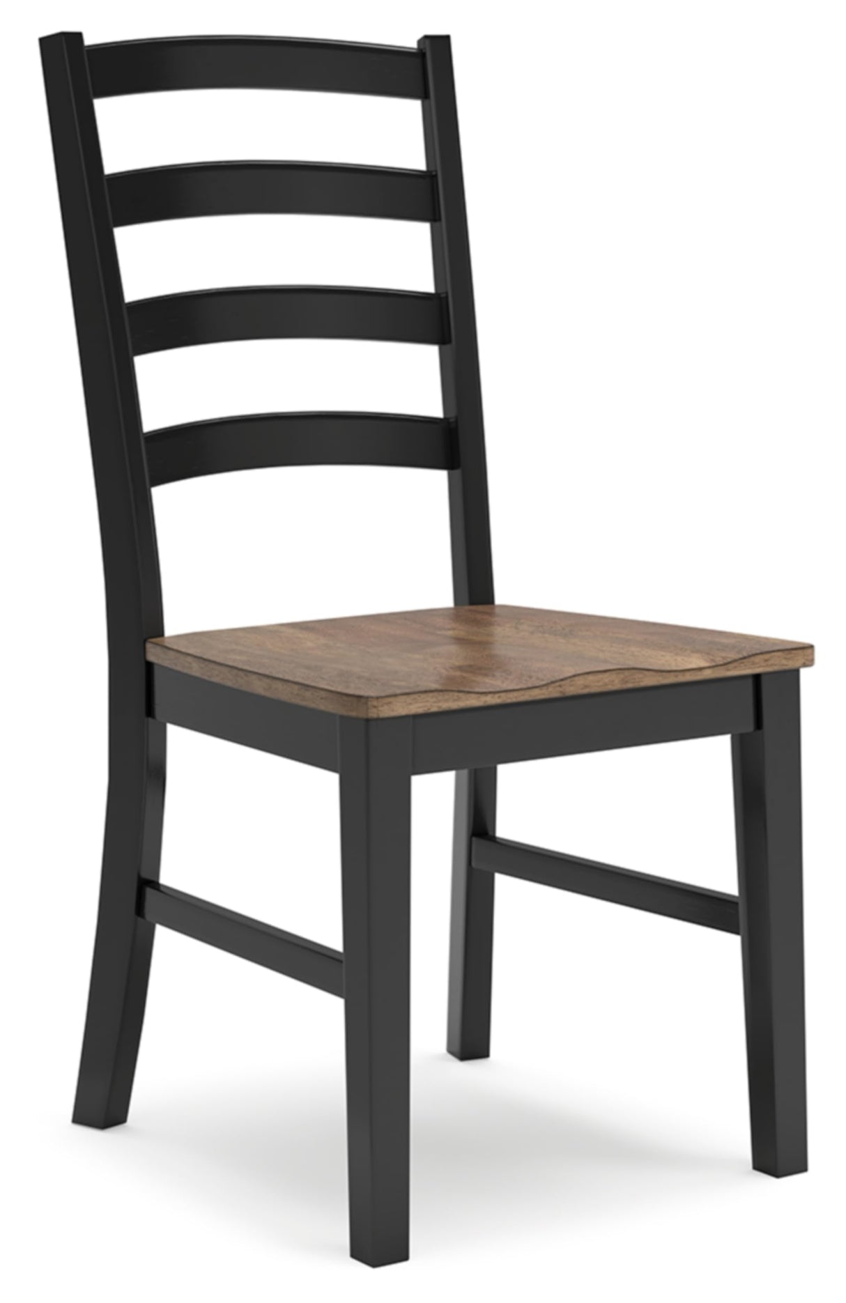 Signature Design by Ashley Wildenauer Rustic Armless Dining Chair, Set of 2, Black & Light Brown Signature Design by Ashley