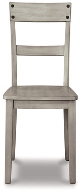 Signature Design by Ashley Loratti Modern Farmhouse 18" Weathered Wood Dining Chair, 2 Count, Gray Signature Design by Ashley