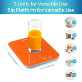 Vitafit 33lb/15kg Digital Food Scale in High Precision 0.1oz/1g, Our Own Kitchen Scale Professional Factory Since 2001, Kitchen Essentials for Cooking & Baking, LED, 3*AAA Battery, Refreshing Orange Vitafit
