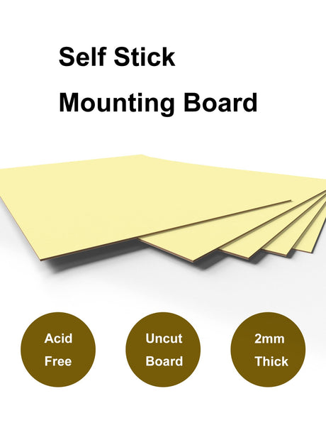 Upgraded (12 Pack) Self Stick Mounting Board 11 X 14 inch for Cross Stitch, Photo Frame Backing and Crafts Mogisoniric